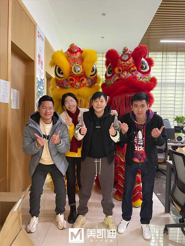 雄狮舞动 虎虎生威 美凯迪开工大吉
